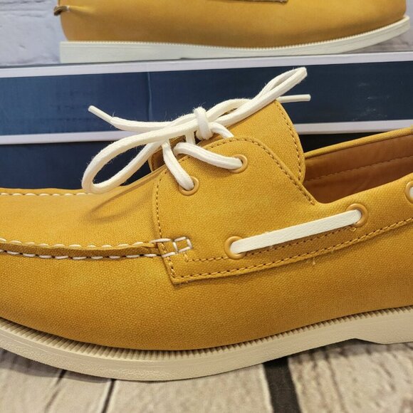 Club Room Men's Elliot Lace-Up Boat Shoes- Sand - Picture 5 of 9